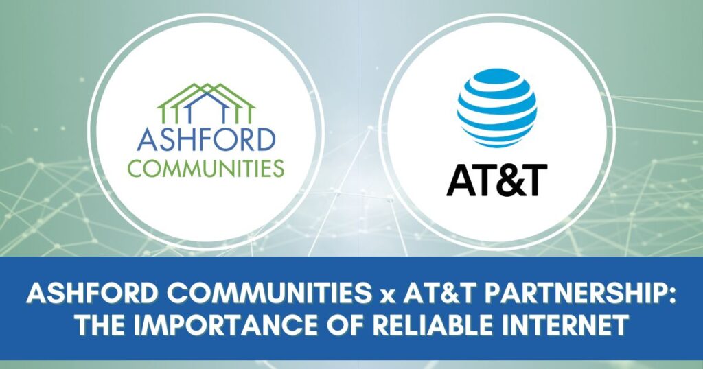 Ashford and AT&T logos for their partnership
