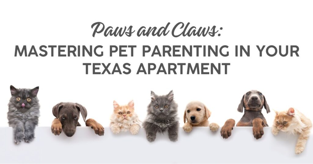 Mastering Pet Parenting in Your Texas Apartment