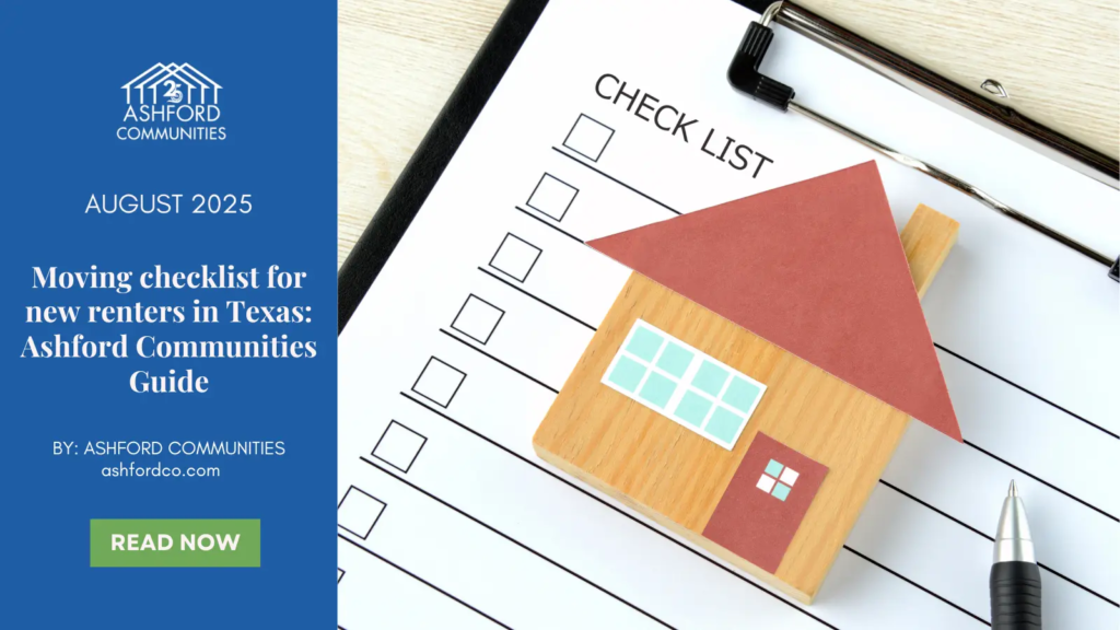 Moving Checklist for New Renters in Texas
