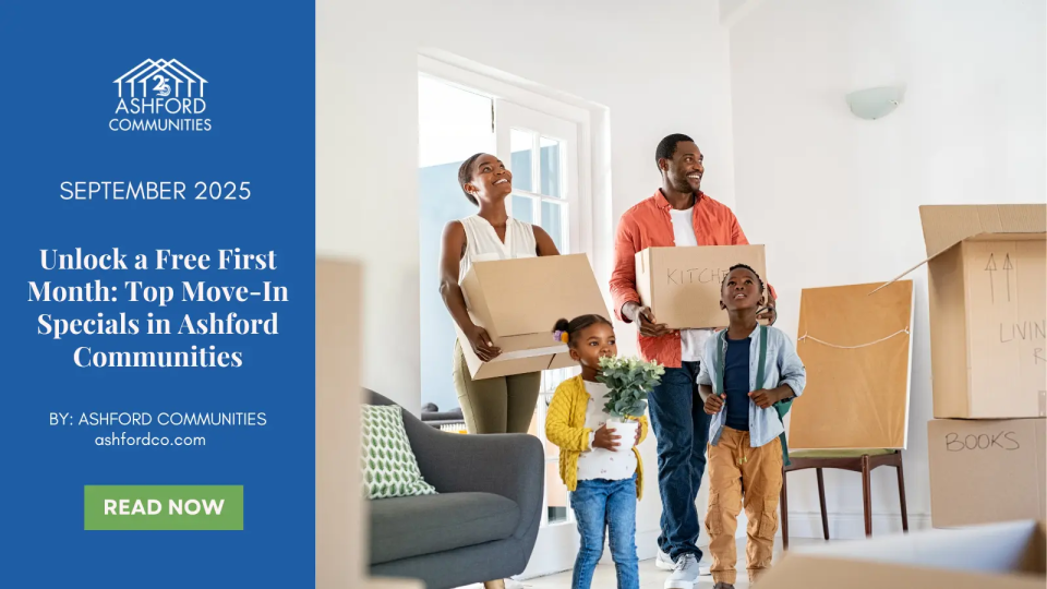 Unlock a Free First Month: Top Move-In Specials in Ashford Communities