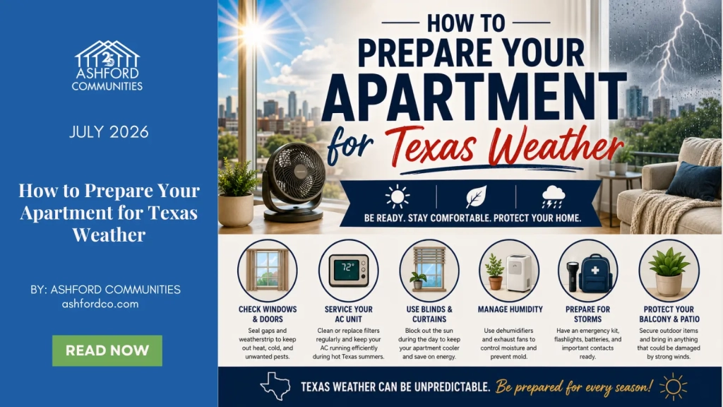 How to Prepare Your Apartment for Texas Weather: A Season-by-Season Guide for Renters