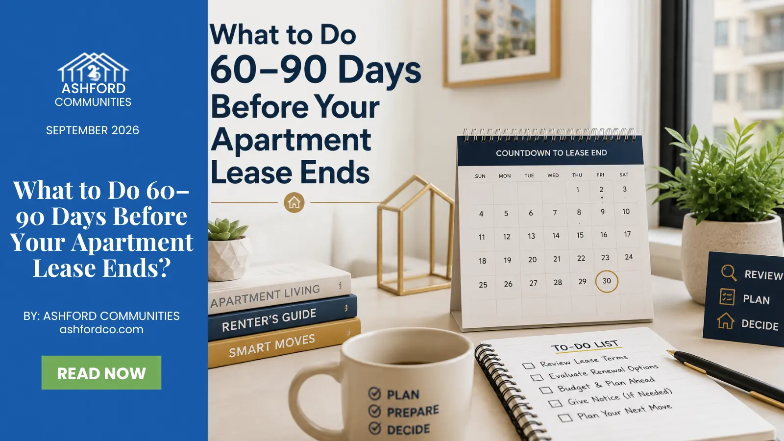What to Do 60–90 Days Before Your Apartment Lease Ends