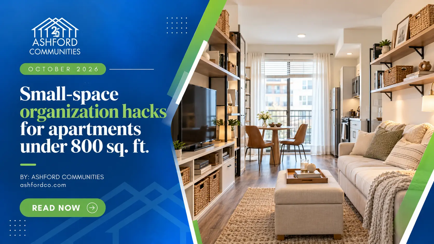 Small-Space Organization Hacks for Apartments Under 800 Sq. Ft.